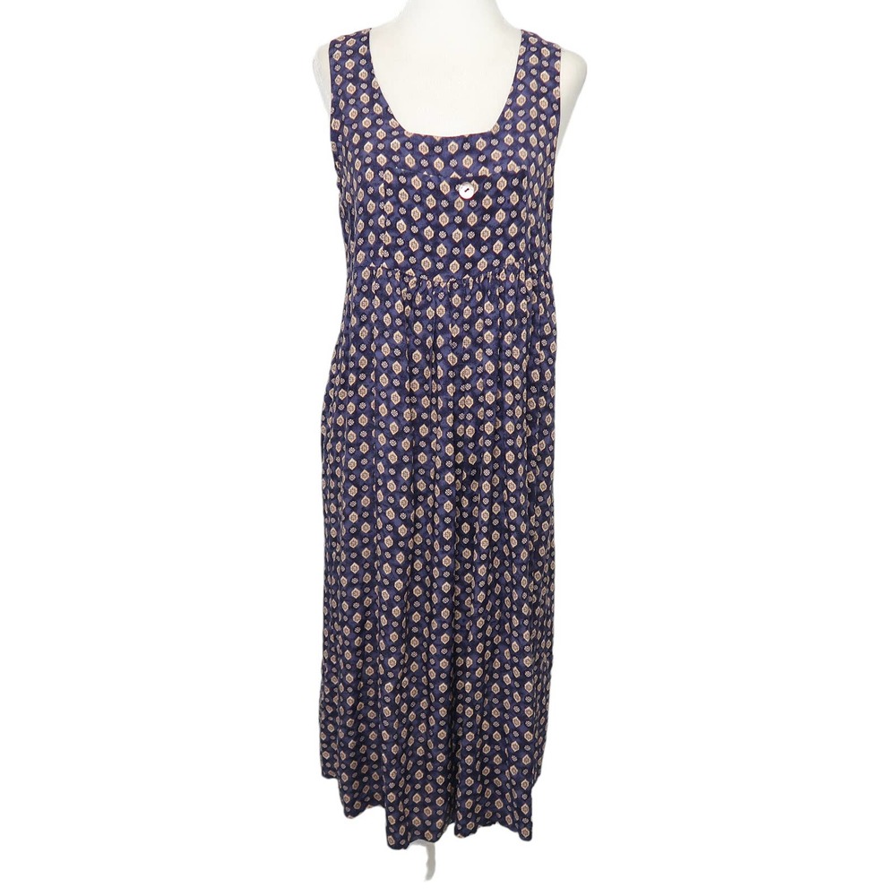 Elegant Navy Blue Sleeveless Dress